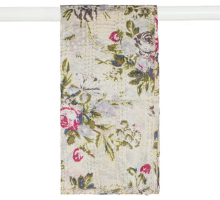 Kantha Cotton Bed Runner, 18"x72"
