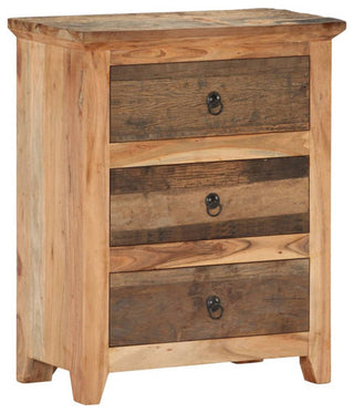 vidaXL Sideboard Storage Buffet Cabinet Solid Wood Acacia and Reclaimed Wood