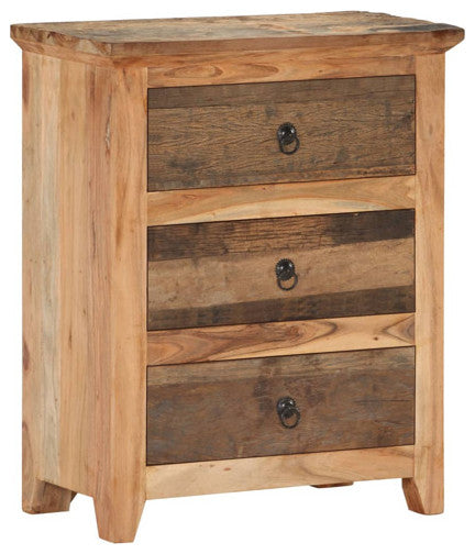 vidaXL Sideboard Storage Buffet Cabinet Solid Wood Acacia and Reclaimed Wood