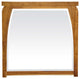 EcoDecors Tranquility 36" x 35" Teak Wall Mirror in Natural