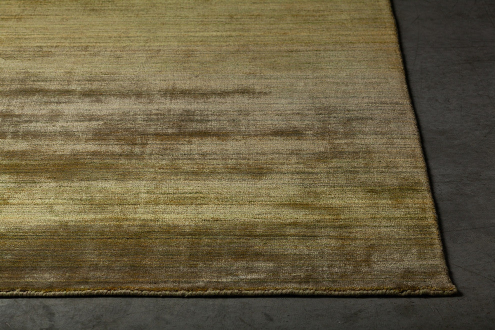 Cleo Handwoven Contemporary Rug, Green, Rectangular 9'x13'