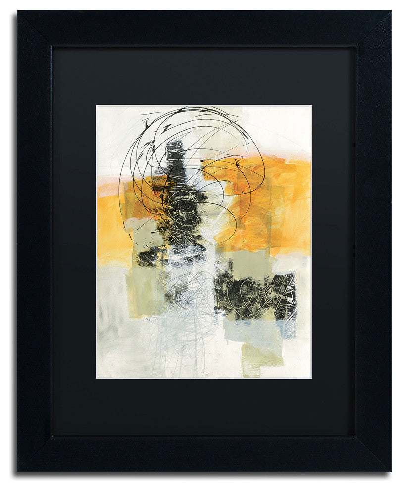 ''Action II'' Matted Framed Canvas Art by Jane Davies