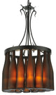18W Tuscan Vineyard Villa 16 Wine Bottle Chandelier