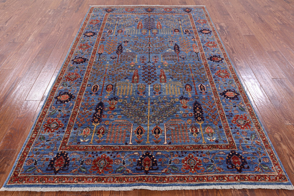 Handmade Persian Ziegler Wool Rug 5' 3" X 7' 11" Q7787