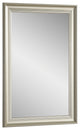 Vera Rectangle Steel Champagne Wall Mirror, 36" X 24"