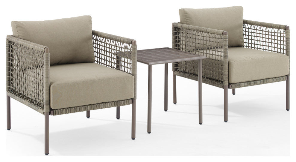 Cali Bay 3Pc Wicker Outdoor Chair Set