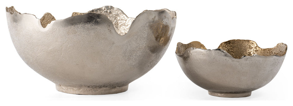 Aidey Decorative Metal Bowls, Set of 2