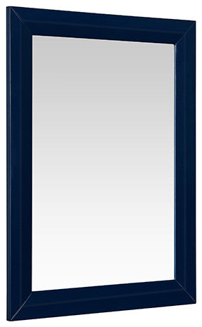 Transitional Framed Mirror, Heritage Blue, 24"