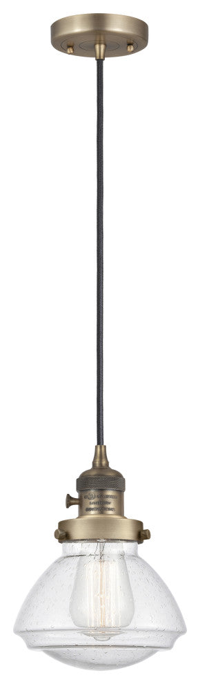 INNOVATIONS 201CSW-BB-G324 1-Light Mini Pendant Brushed Brass