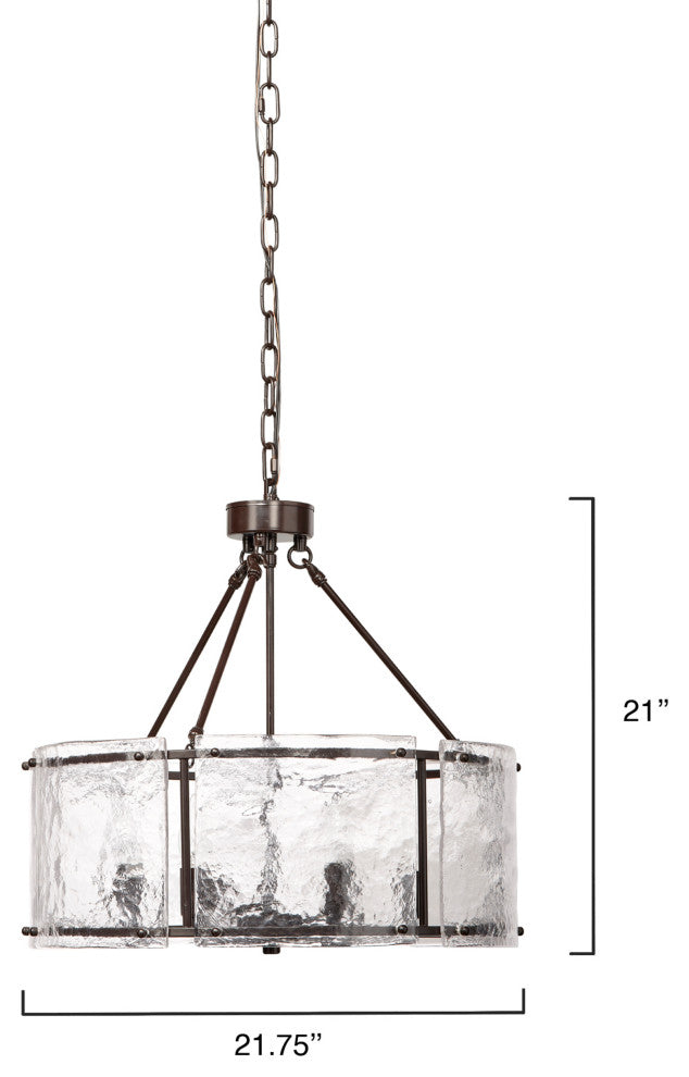 Glenn Large Round Metal Chandelier