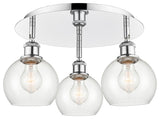 Innovations Athens 3 17.75" Flush Mount Polished Chrome