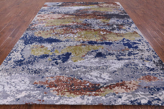 7' 11" X 10' 2" Handmade Wool and Silk Modern Rug Q7222