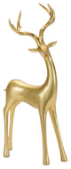 Gold Minimalist Deer Statue, 2-Piece Set