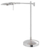Dessau Turbo Swing-Arm Table Lamp with USB, Satin Nickel