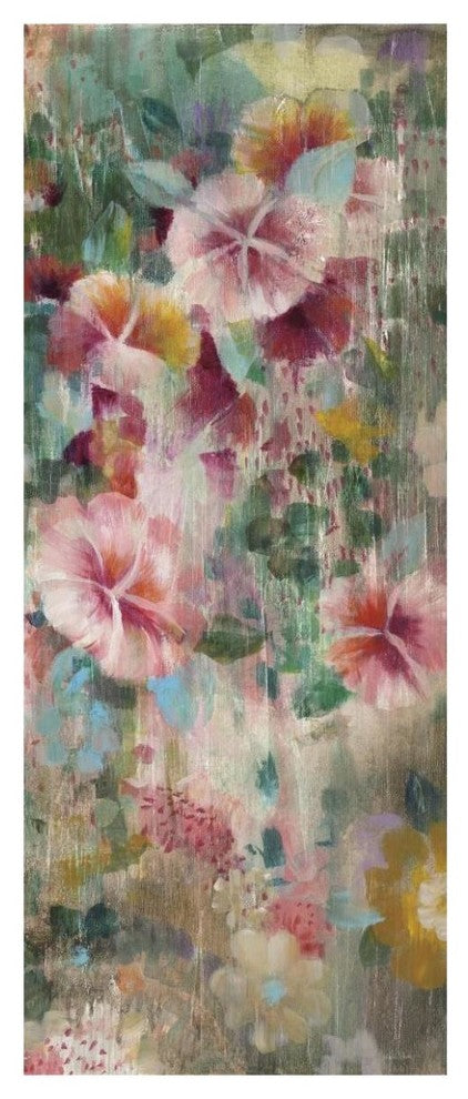 "Flower Shower III" Digital Paper Print by Danhui Nai, 26"x62"