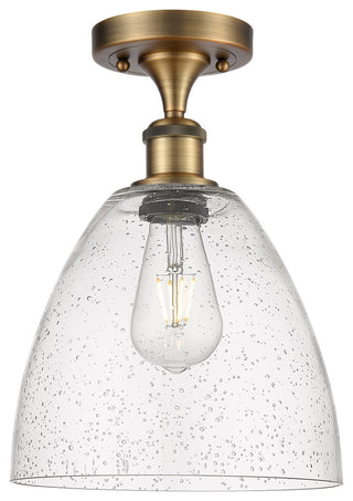 Innovations 516-1C-BB-GBD-94 1 Light Semi-Flush Mount, Brushed Brass