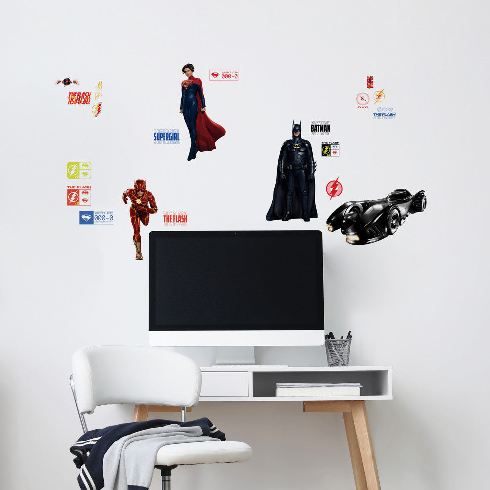 The Flash Movie Super Heroes Set Wall Decals