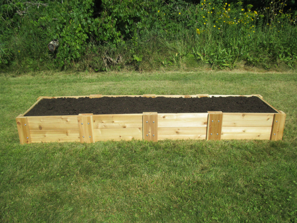 Cedar Raised Bed Garden Kit, 2 ft. x 8 ft. x 11 in. H