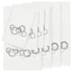 Linum Home Textiles Annabelle Embellished, White, Embellished Towel, 8-Piece Set