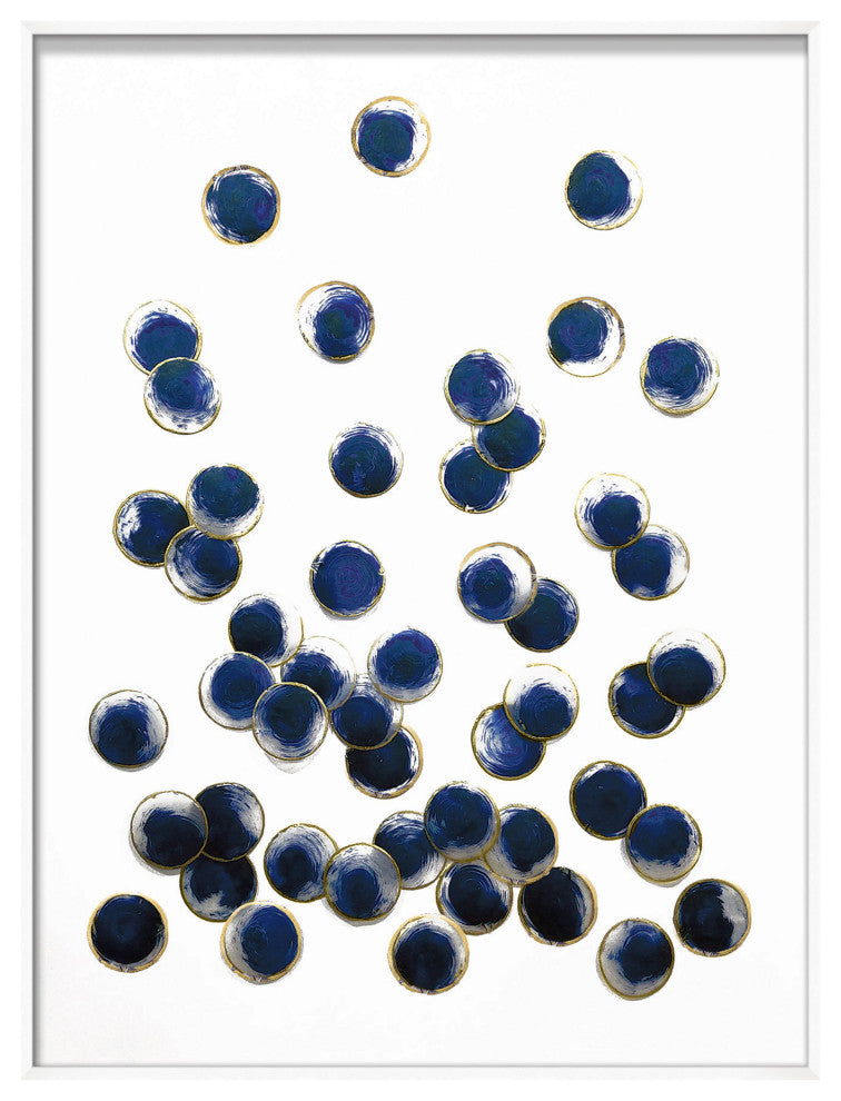Large Indigo Spray 1, Shadowbox