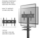 ONKRON Mobile TV Stand with Wheels for 32-65 Inch TVs up to 72 lbs Portable