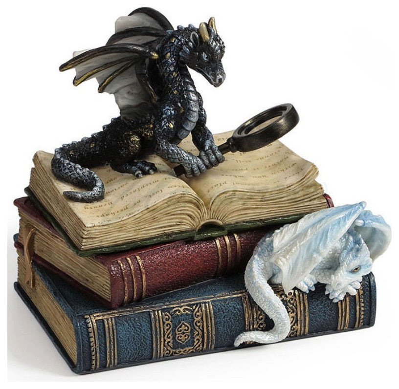 Miniature Scholars Dragon Chest Trinket Box
