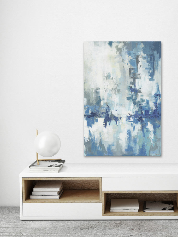 "Ultimate Blue Hues" Painting Print on Wrapped Canvas, 40"x60"