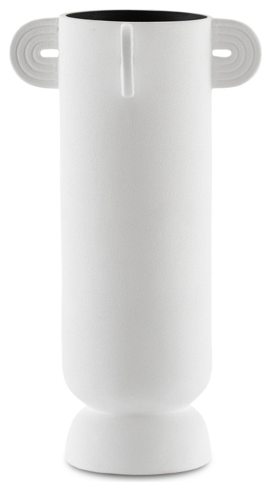 Happy 40 Tube White Vase