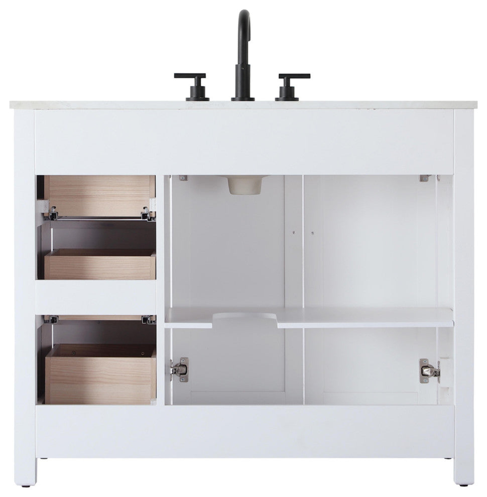 Elegant Lighting VF29542 Alina 42" - White