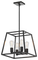 Artika Carter Square Farmhouse Chandelier, Black