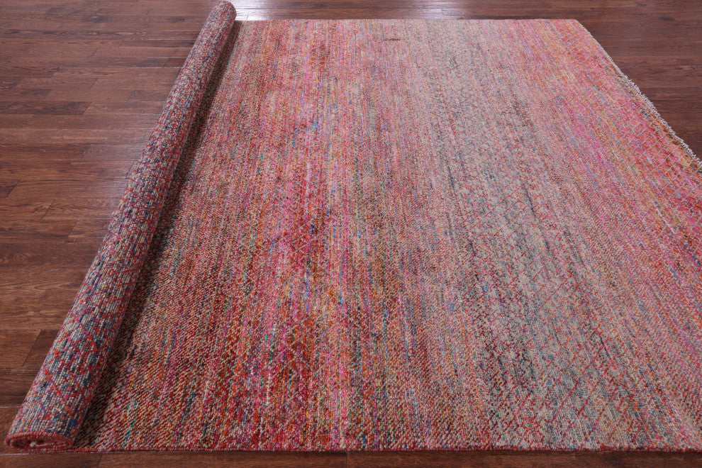 Savannah Grass Wool & Silk Handmade Rug 9' 3" X 11' 10" - Q15964