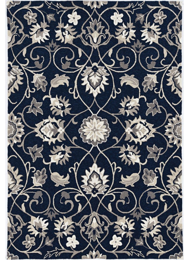 KAS Harbor 4206 Navy Manor Area Rug, 3'x5'