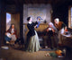 Francis William Edmonds The New Bonnet, 20"x25" Gallery Wrapped Canvas Print