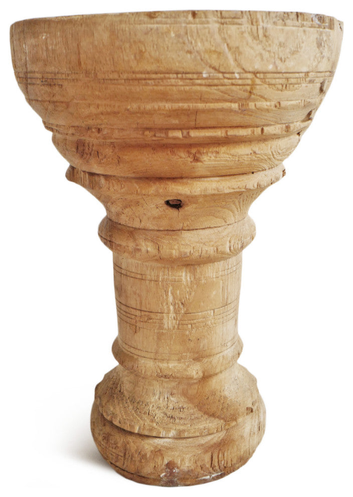 Consigned Old Wood India Mortar Cup 15