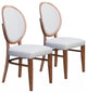 Regents Dining Chair, Set of 2 Walnut and Gray