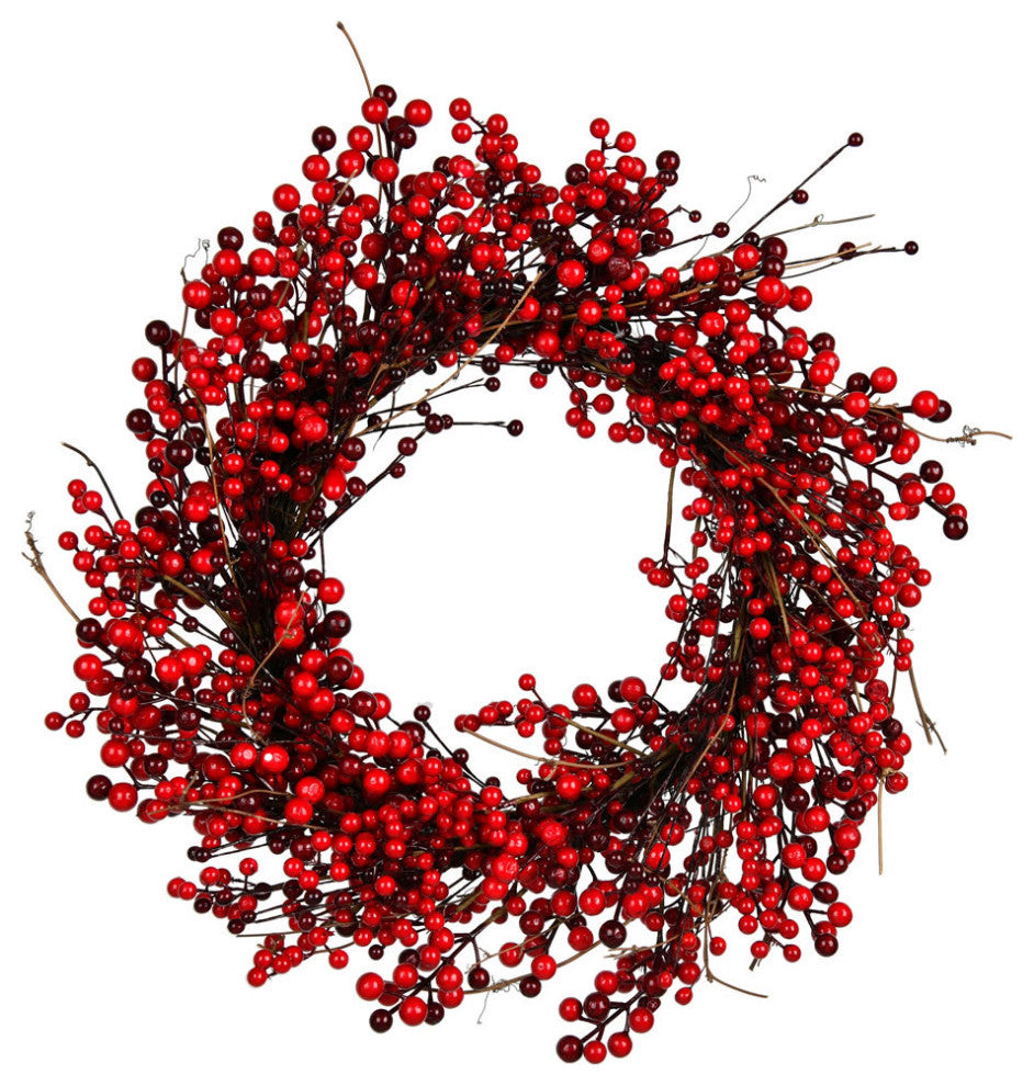 Artificial Red Berry Series, Red, 24"