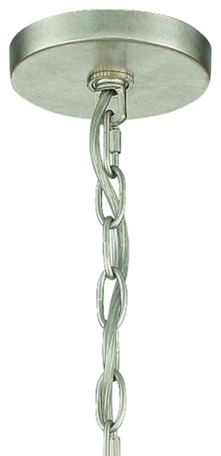 Lucille 6 Light Chandelier in Antique Silver with Clear Hand Cut