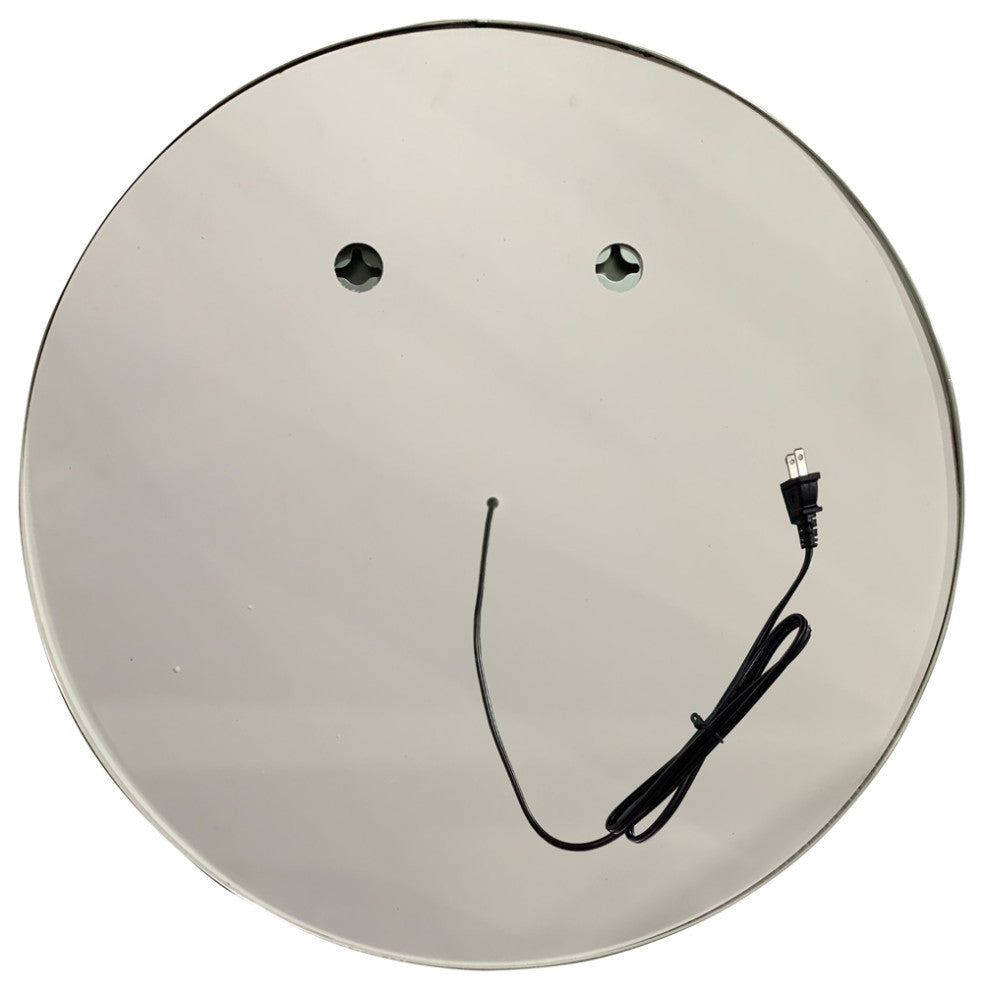 Luminosity Embedded Round Touchscreen Led Mirror, 30" Wide