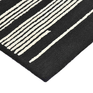 Chicago Umika Area Rug, Ebony, 5' x 8', Geometric