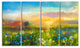 "Sunset Meadow" Landscape Oil Painting Canvas Print, 4 Panels, 48"x28"