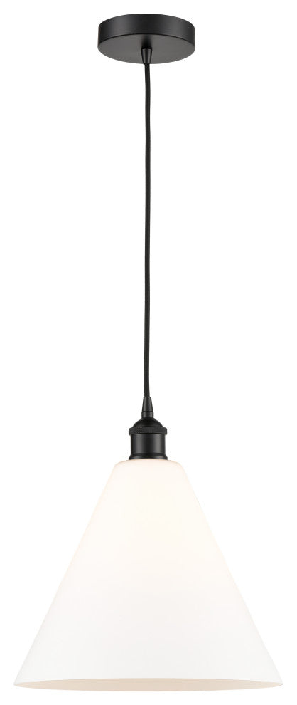 Innovations 616-1P-BK-GBC-121 1-Light Mini Pendant, Matte Black