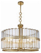 Elegant Lighting Piper Collection Chandelier, Antique Gold Leaf