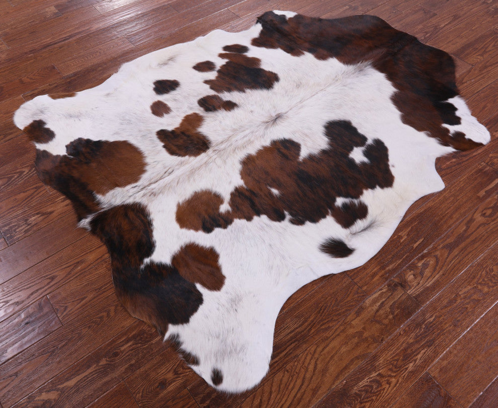 6' 3" X 5' 2" Natural Cowhide Rug C1901