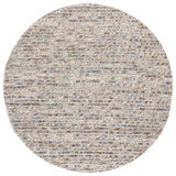 Safavieh Couture Natura Collection NAT620 Rug, Ivory/Multi, 6'x6' Round