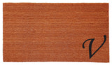 Urban Chic Monogram Doormat 18"x30", Letter V