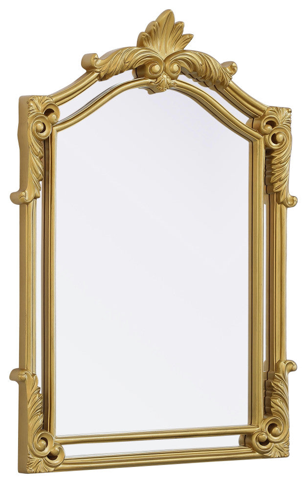 Home Living 28.5x42 Traditional Mirror, Gold Leaf