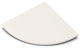TileWare Boundless 9 inch Corner Shelf Bone Shower Bathroom, No Hook