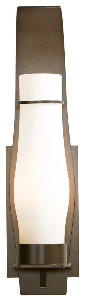 Sea Coast Large Outdoor Sconce, Coastal Bronze Finish, Opal Glass