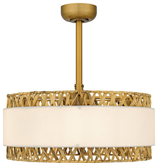 Quoizel KAT3124 Kate 12" 3 Blade Indoor Ceiling Fandelier - Brushed Gold