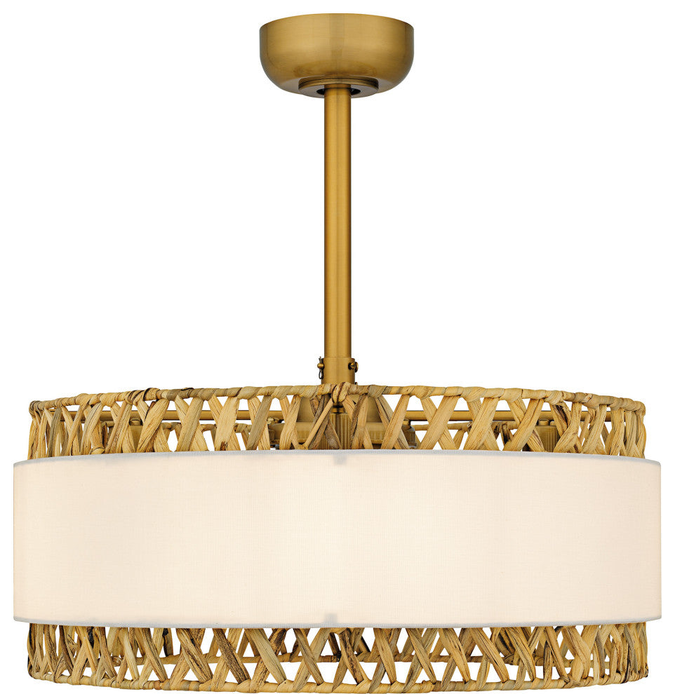 Quoizel KAT3124 Kate 12" 3 Blade Indoor Ceiling Fandelier - Brushed Gold